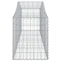 vidaXL Arched Gabion Baskets 3 pcs 78.7