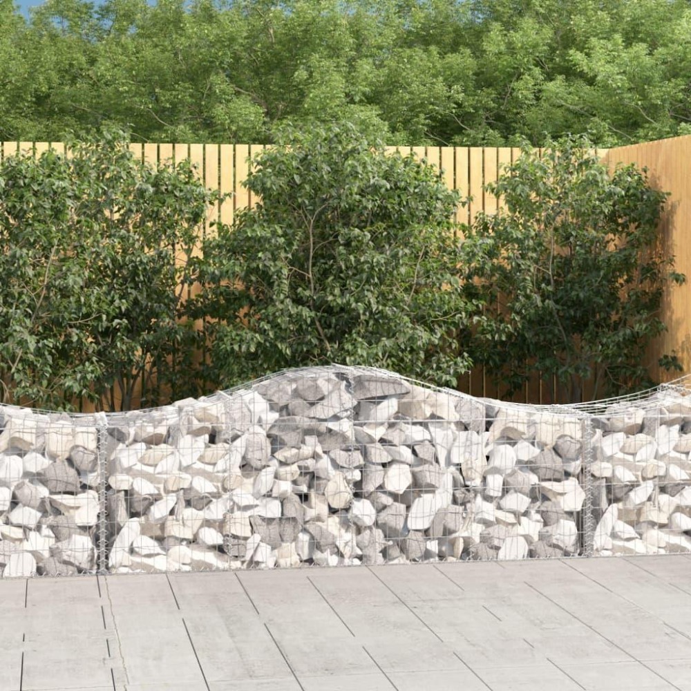 vidaXL Arched Gabion Baskets 6 pcs 78.7