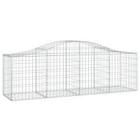 vidaXL Arched Gabion Baskets 8 pcs 78.7