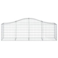 vidaXL Arched Gabion Baskets 8 pcs 78.7