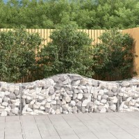 vidaXL Arched Gabion Baskets 10 pcs 78.7