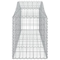 vidaXL Arched Gabion Baskets 10 pcs 78.7