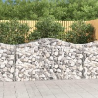 vidaXL Arched Gabion Baskets 4 pcs 78.7