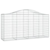 vidaXL Arched Gabion Baskets 4 pcs 78.7