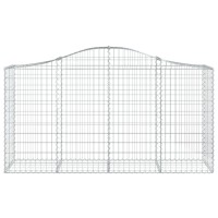 vidaXL Arched Gabion Baskets 4 pcs 78.7