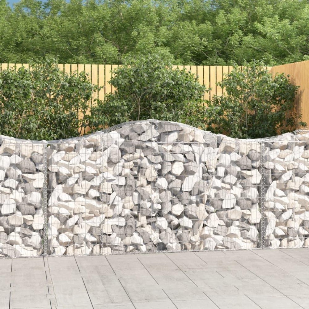 vidaXL Arched Gabion Baskets 5 pcs 78.7