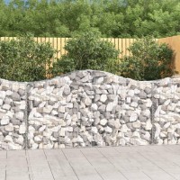 vidaXL Arched Gabion Baskets 7 pcs 78.7