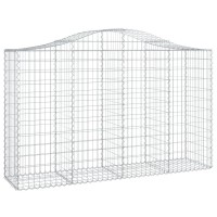 vidaXL Arched Gabion Baskets 2 pcs 78.7