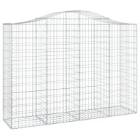 vidaXL Arched Gabion Baskets 4 pcs 78.7