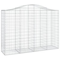 vidaXL Arched Gabion Baskets 10 pcs 78.7