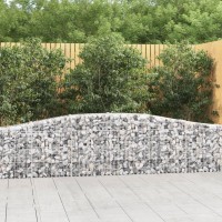 vidaXL Arched Gabion Baskets 2 pcs 157.5