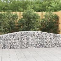 vidaXL Arched Gabion Baskets 6 pcs 157.5