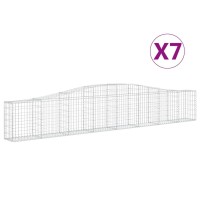 vidaXL Arched Gabion Baskets 7 pcs 157.5