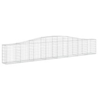 vidaXL Arched Gabion Baskets 9 pcs 157.5