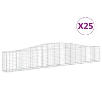 vidaXL Arched Gabion Baskets 25 pcs 157.5