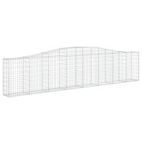 vidaXL Arched Gabion Baskets 2 pcs 157.5