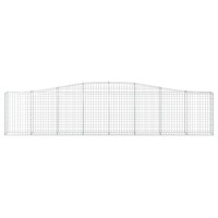 vidaXL Arched Gabion Baskets 2 pcs 157.5