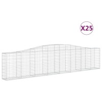 vidaXL Arched Gabion Baskets 25 pcs 157.5