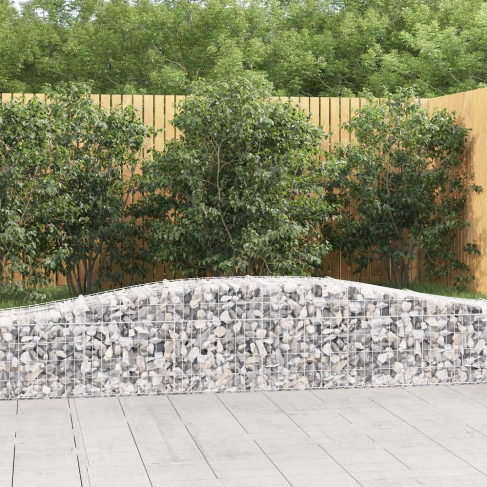 vidaXL Arched Gabion Baskets 2 pcs 157.5