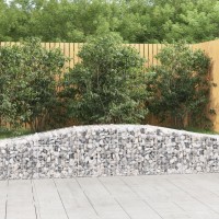 vidaXL Arched Gabion Baskets 2 pcs 157.5