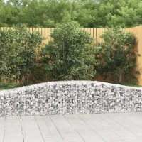 vidaXL Arched Gabion Baskets 3 pcs 157.5