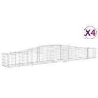 vidaXL Arched Gabion Baskets 4 pcs 157.5