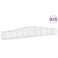 vidaXL Arched Gabion Baskets 25 pcs 157.5