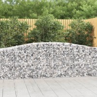 vidaXL Arched Gabion Baskets 2 pcs 157.5