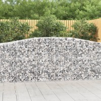 vidaXL Arched Gabion Baskets 2 pcs 157.5