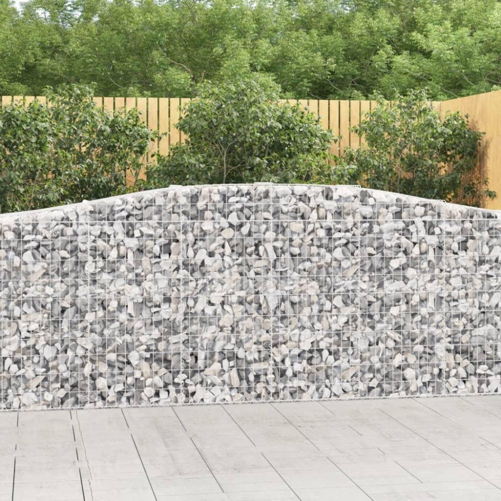 vidaXL Arched Gabion Baskets 4 pcs 157.5