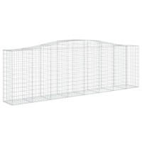 vidaXL Arched Gabion Baskets 4 pcs 157.5