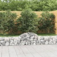 vidaXL Arched Gabion Baskets 2 pcs 78.7