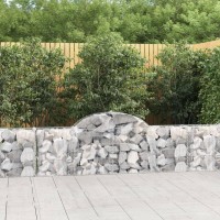 vidaXL Arched Gabion Baskets 3 pcs 78.7