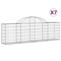 vidaXL Arched Gabion Baskets 7 pcs 78.7