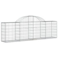 vidaXL Arched Gabion Baskets 7 pcs 78.7