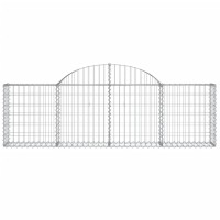 vidaXL Arched Gabion Baskets 9 pcs 78.7