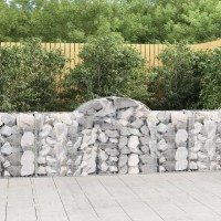 vidaXL Arched Gabion Baskets 3 pcs 78.7