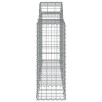 vidaXL Arched Gabion Baskets 12 pcs 78.7