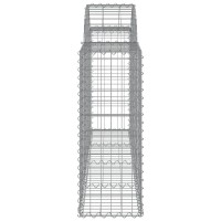 vidaXL Arched Gabion Baskets 14 pcs 78.7