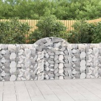 vidaXL Arched Gabion Baskets 3 pcs 78.7