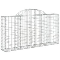 vidaXL Arched Gabion Baskets 3 pcs 78.7