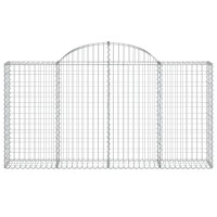 vidaXL Arched Gabion Baskets 3 pcs 78.7