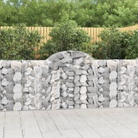 vidaXL Arched Gabion Baskets 7 pcs 78.7