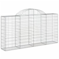 vidaXL Arched Gabion Baskets 7 pcs 78.7