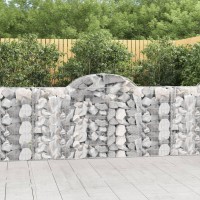 vidaXL Arched Gabion Baskets 8 pcs 78.7