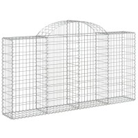 vidaXL Arched Gabion Baskets 12 pcs 78.7