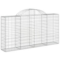 vidaXL Arched Gabion Baskets 18 pcs 78.7