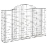 vidaXL Arched Gabion Baskets 12 pcs 78.7