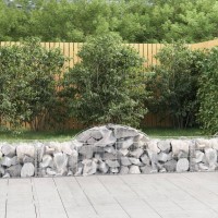 vidaXL Arched Gabion Baskets 2 pcs 78.7