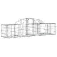 vidaXL Arched Gabion Baskets 2 pcs 78.7